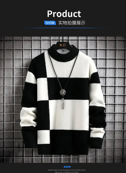CASUAL PATCHWORK SWEATER