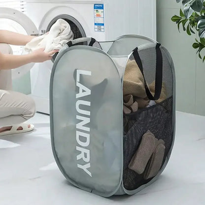 Cesto de ropa sucia portátil desplegable