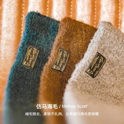 Bufanda vintage de mohair para invierno