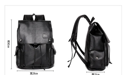 Mode Luxus Marke Leder Männer Rucksack