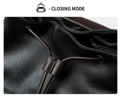 LEATHER MEN BACKPACK 15.6 INCH LAPTOP