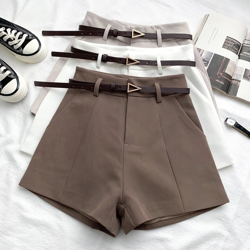 Shorts A-Linie Hohe Taille Schick Büro