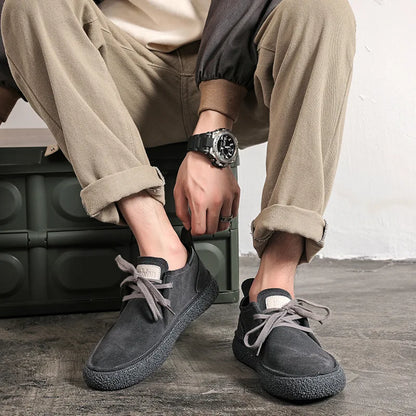 Freizeitschuhe aus Wildleder für Herren, Oxfords