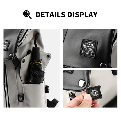 LEATHER MEN BACKPACK 15.6 INCH LAPTOP