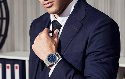 Reloj Basille Azul Plata