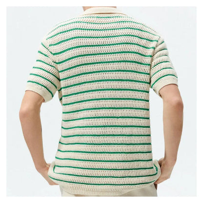 RETRO KNITTED POLO SHIRT CARLO
