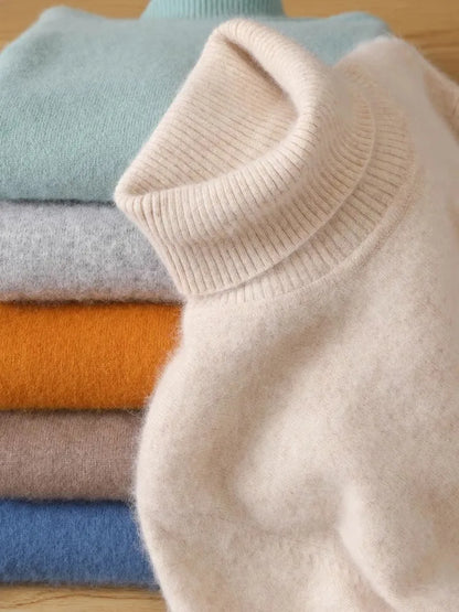 Kaschmirpullover mit hohem Revers Savagi