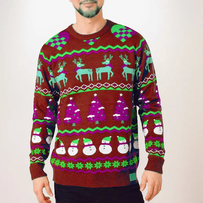 CHRISTMAS RED REINDEER SWEATER