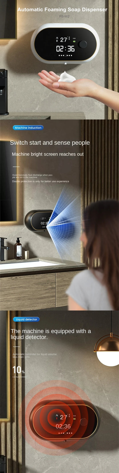 Máquina dispensadora de jabón creativa