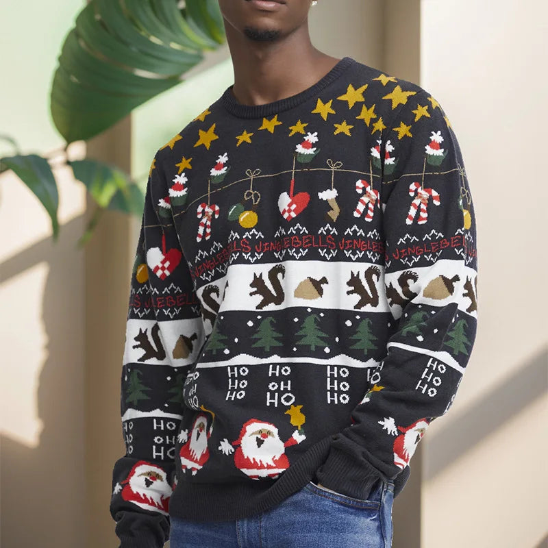 CHRISTMAS RED REINDEER SWEATER