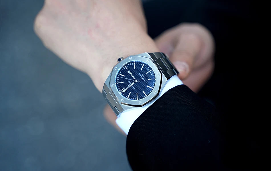 Reloj Basille Azul Plata