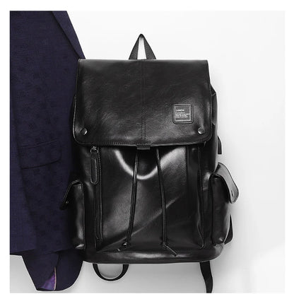 Mode Luxus Marke Leder Männer Rucksack