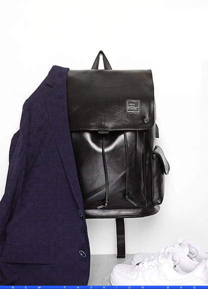 Mode Luxus Marke Leder Männer Rucksack
