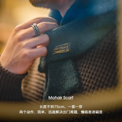 Bufanda vintage de mohair para invierno