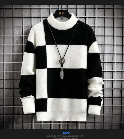 CASUAL PATCHWORK SWEATER