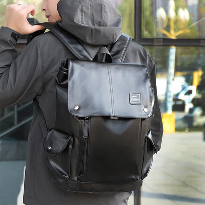 Mode Luxus Marke Leder Männer Rucksack