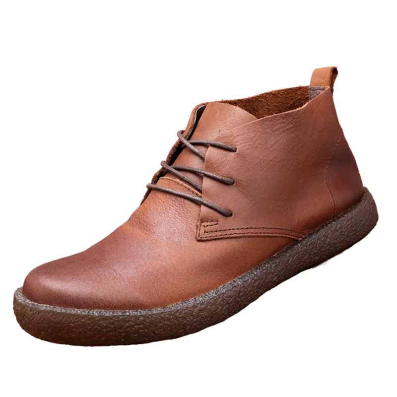 Knöchelstiefel aus weichem Leder Nartin