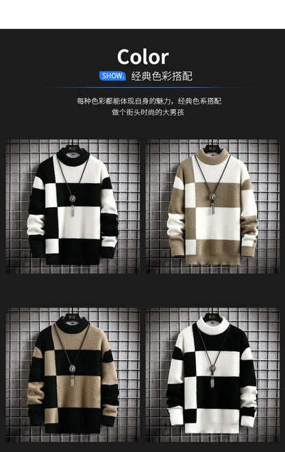 CASUAL PATCHWORK SWEATER