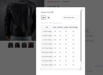 Chaqueta de cuero Olford