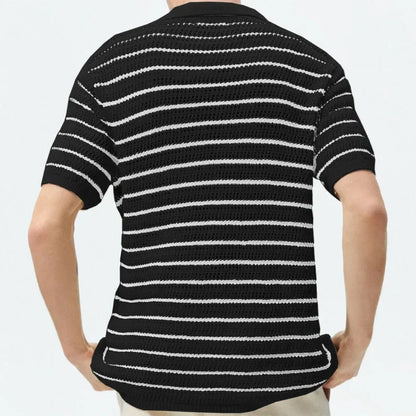 RETRO KNITTED POLO SHIRT CARLO