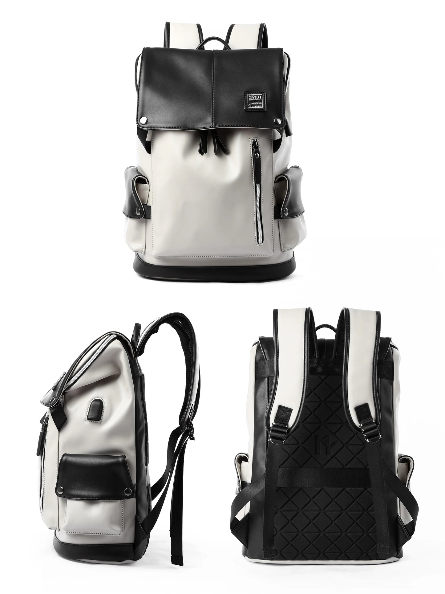LEATHER MEN BACKPACK 15.6 INCH LAPTOP