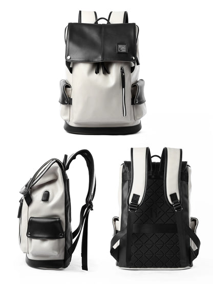 LEATHER MEN BACKPACK 15.6 INCH LAPTOP