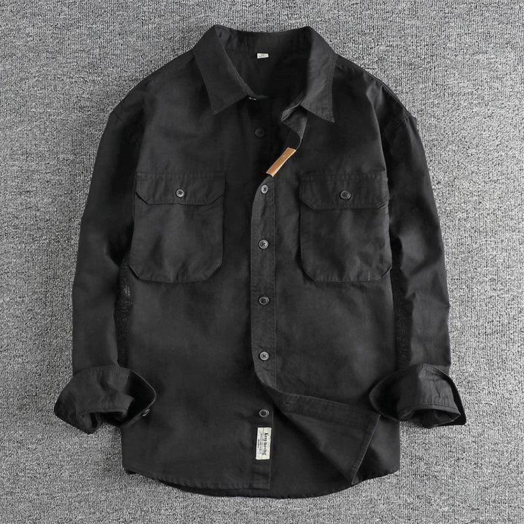 Camisa cargo vintage negra