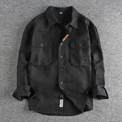 Camisa cargo vintage negra