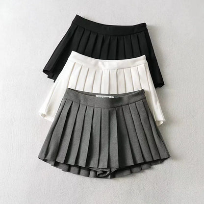 Faltenröcke mit hoher Taille