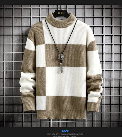 CASUAL PATCHWORK SWEATER