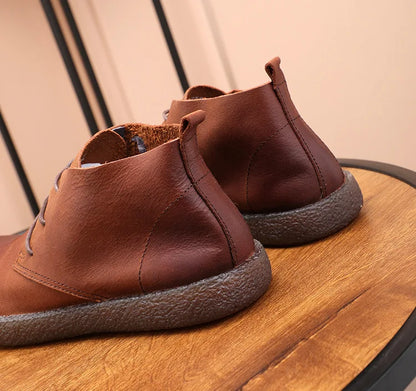 Knöchelstiefel aus weichem Leder Nartin