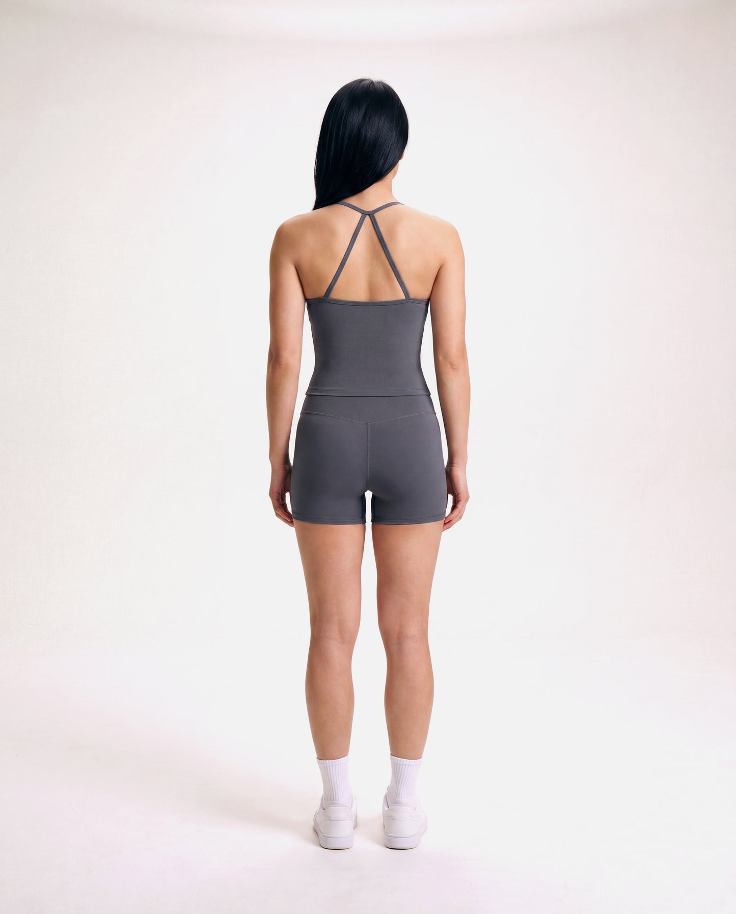 VARCEA Graphite Gray Cross Back Tank