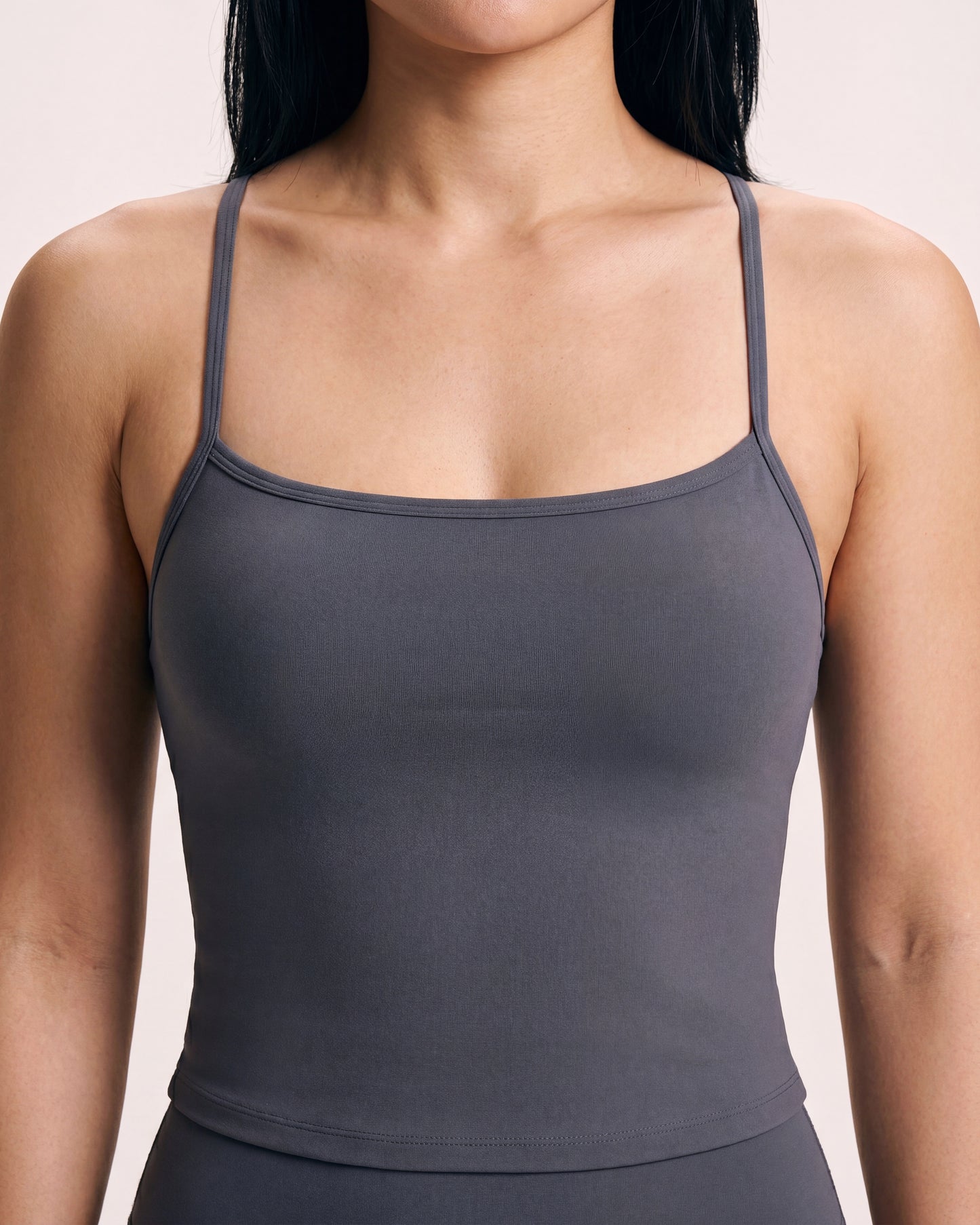 VARCEA Graphite Gray Cross Back Tank
