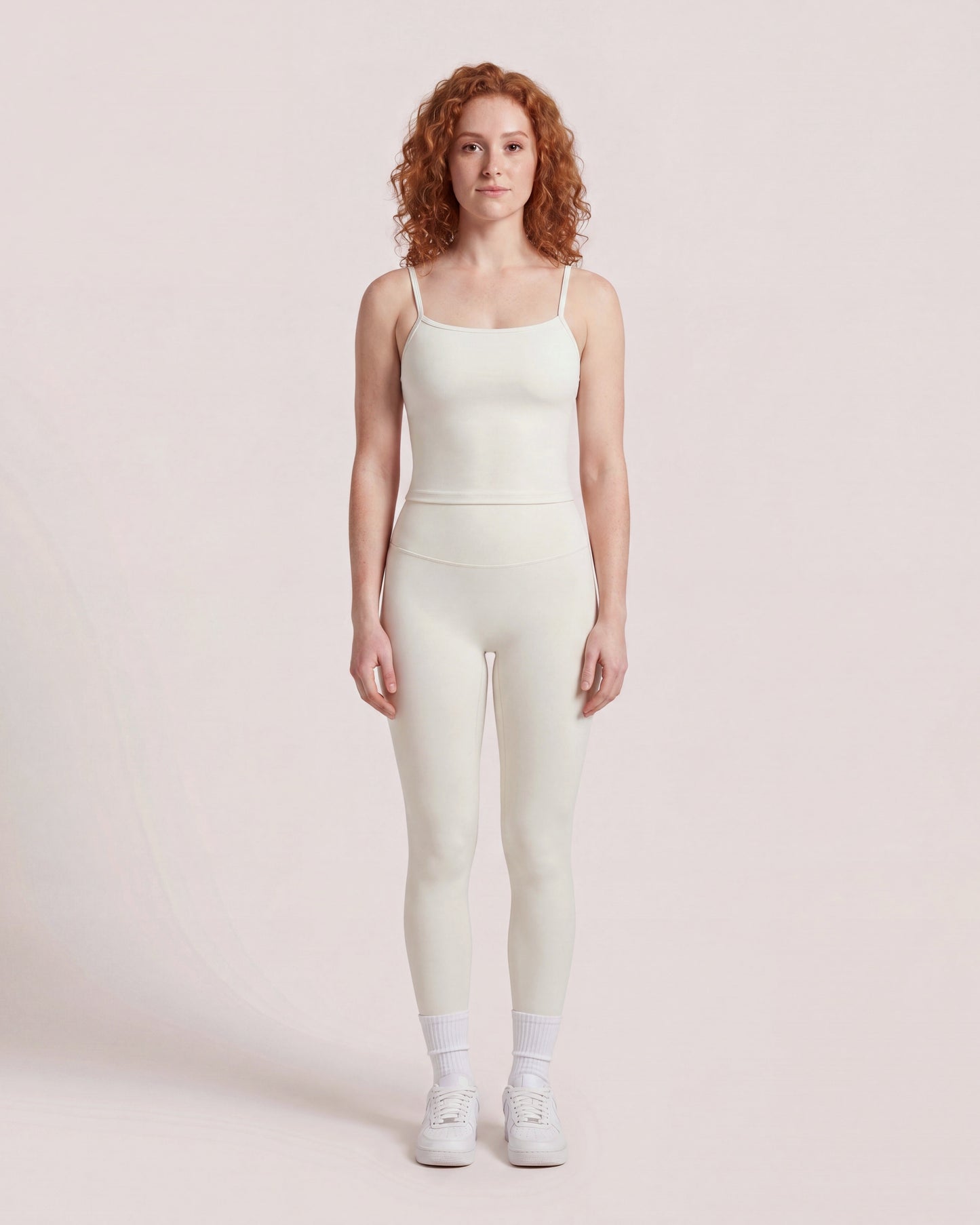 VARCEA Light Ivory Cross Back Tank