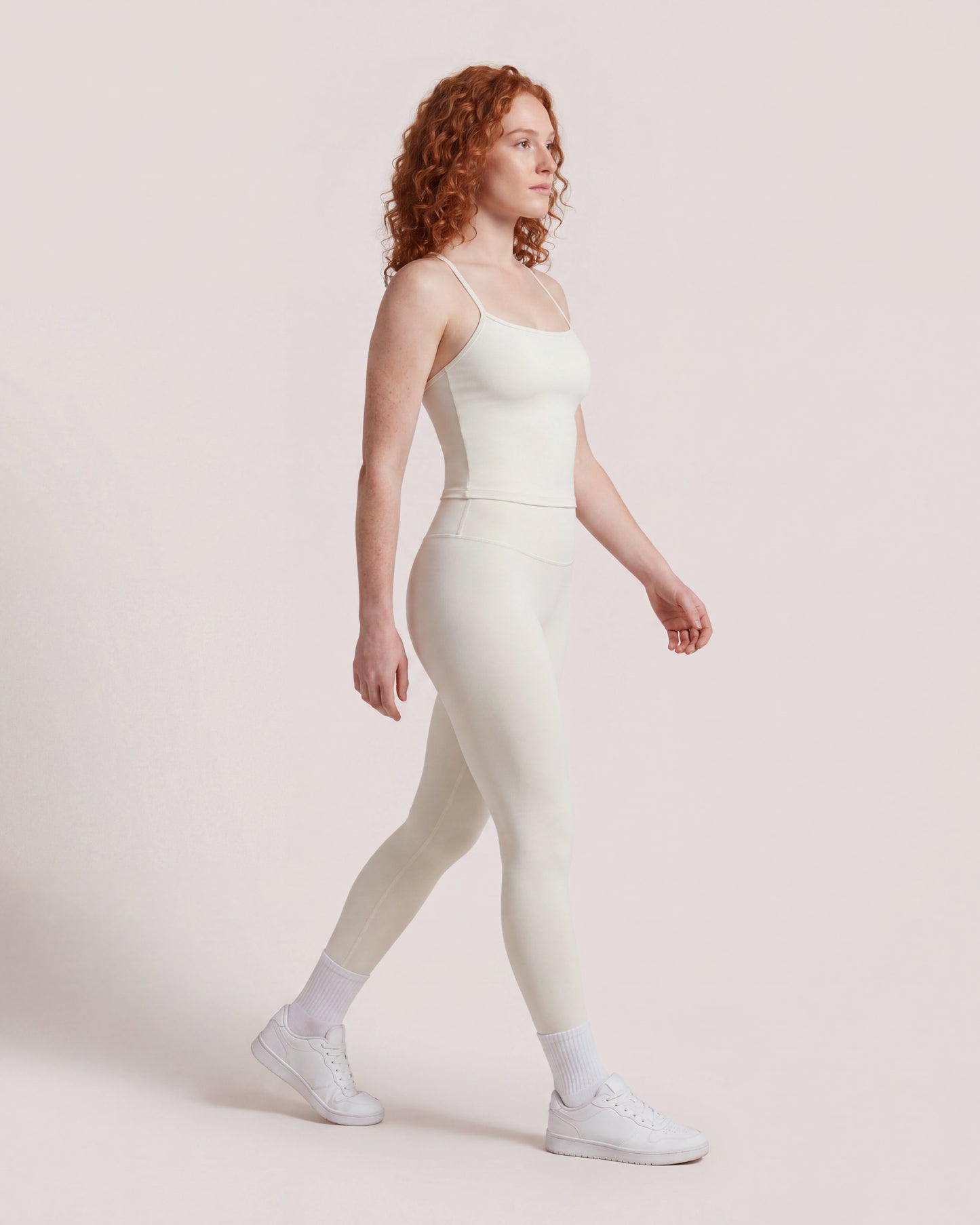 VARCEA Light Ivory Cross Back Tank