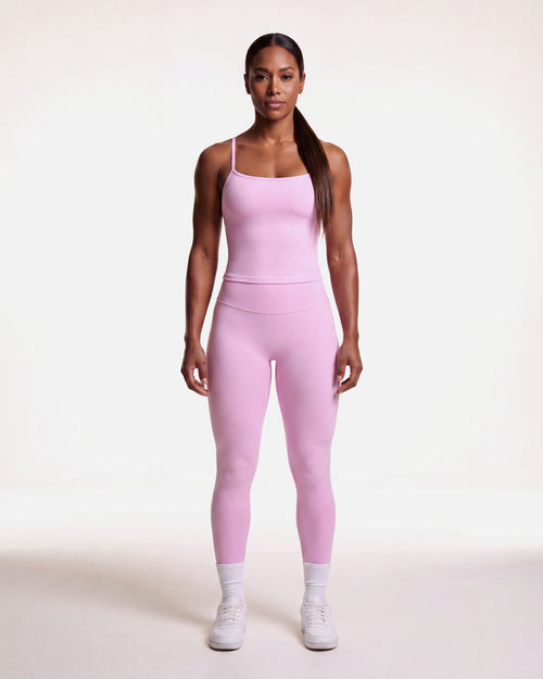 VARCEA Pink Cross Back Tank