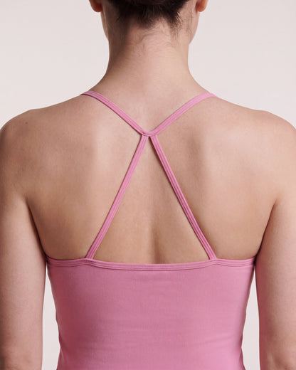 VARCEA Pink Cross Back Tank