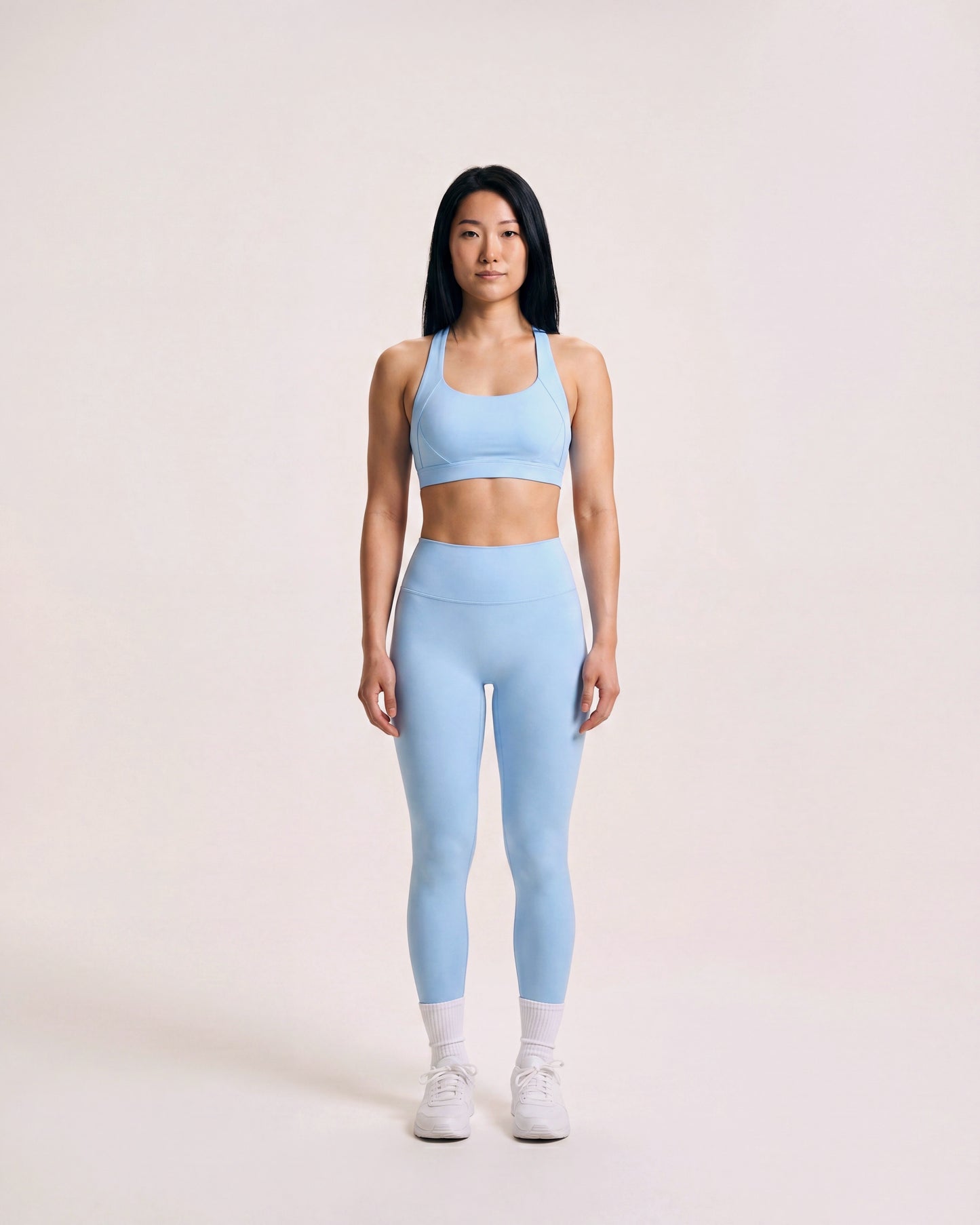 VARCEA Sky Blue Cross Sports Bra