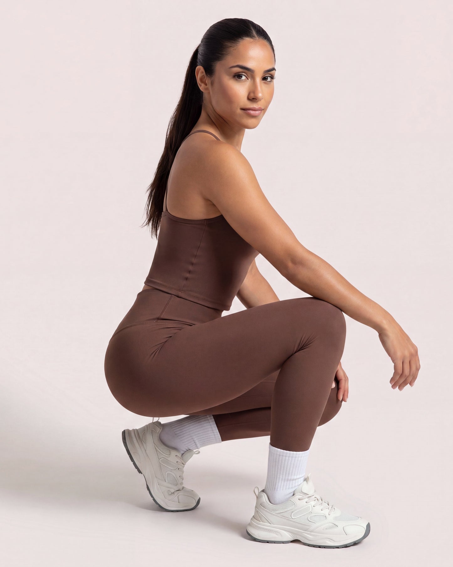 VARCEA Brown High Seamless Legging