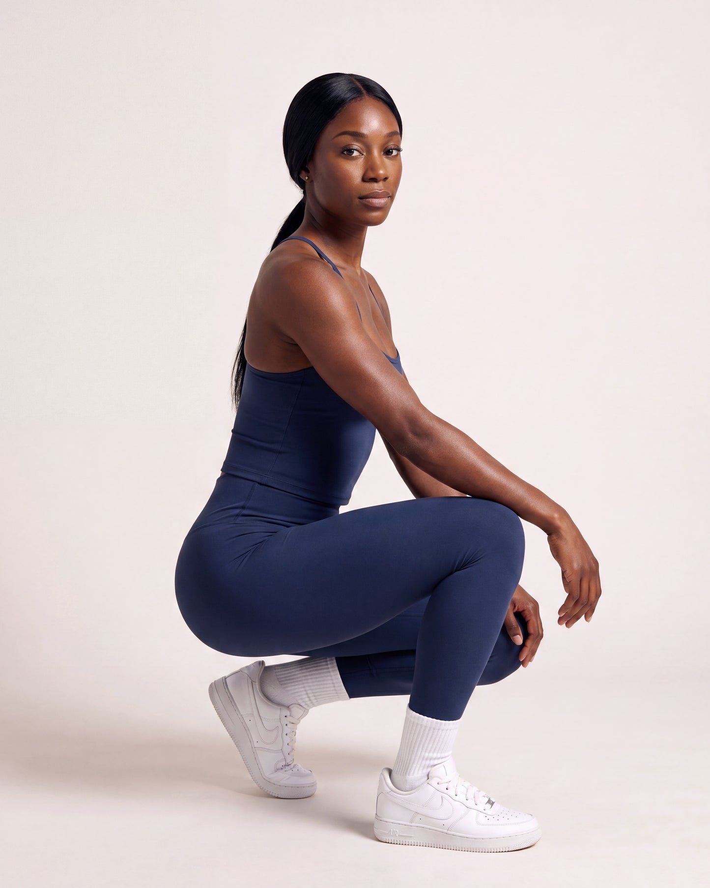 VARCEA Navy High Seamless Legging