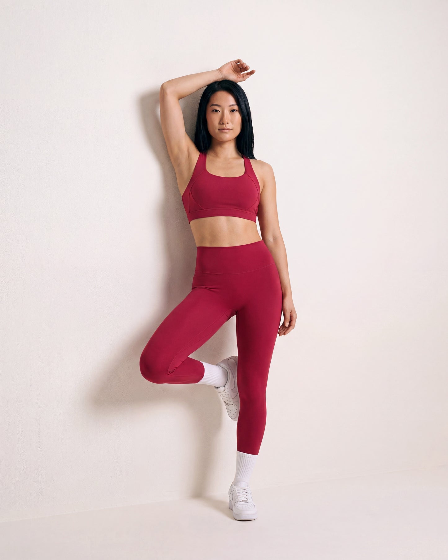 VARCEA Red High Seamless Legging