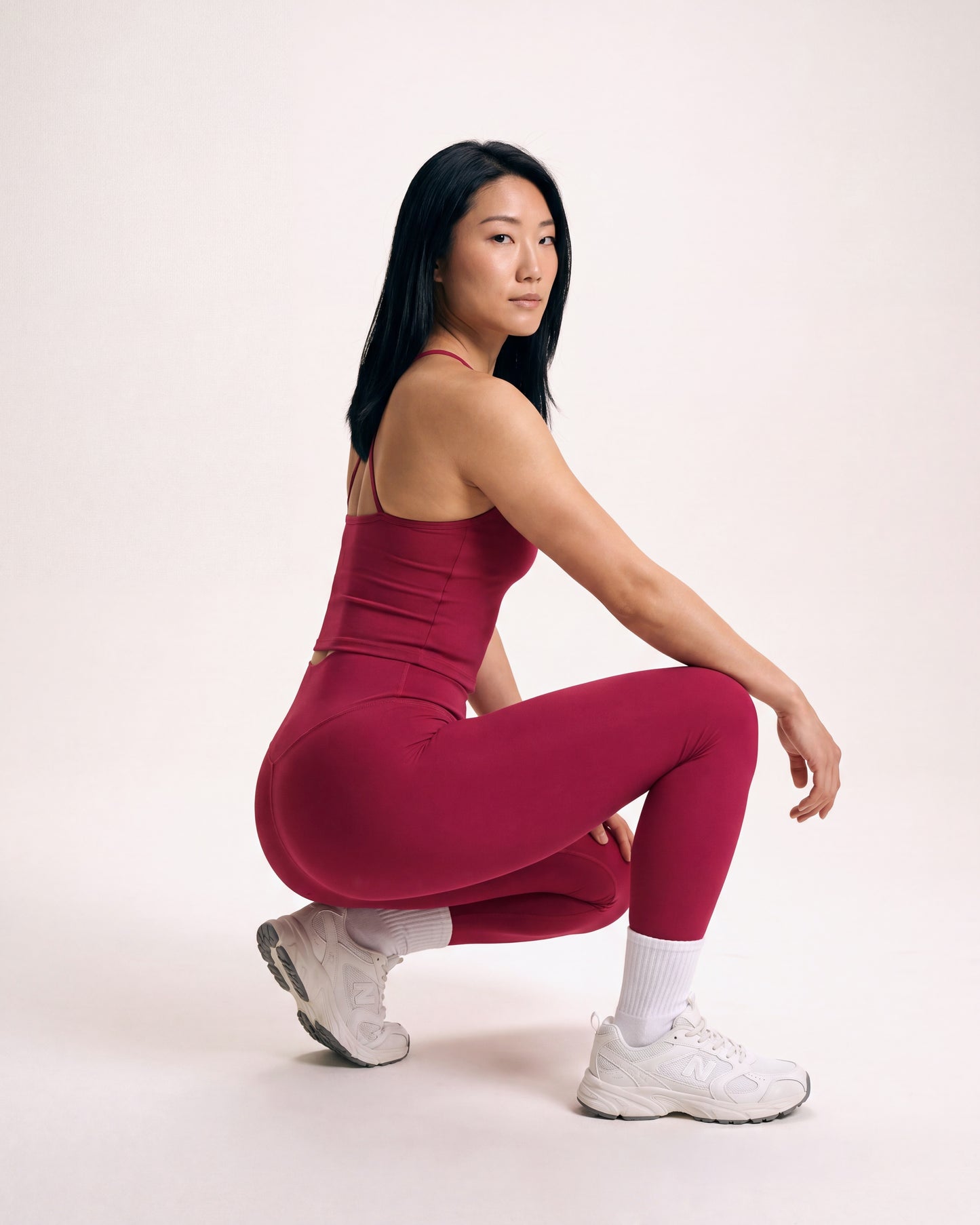 VARCEA Red High Seamless Legging