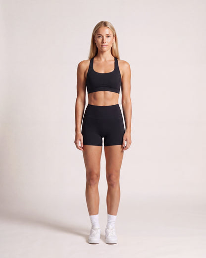 VARCEA Black Pocket Shorts