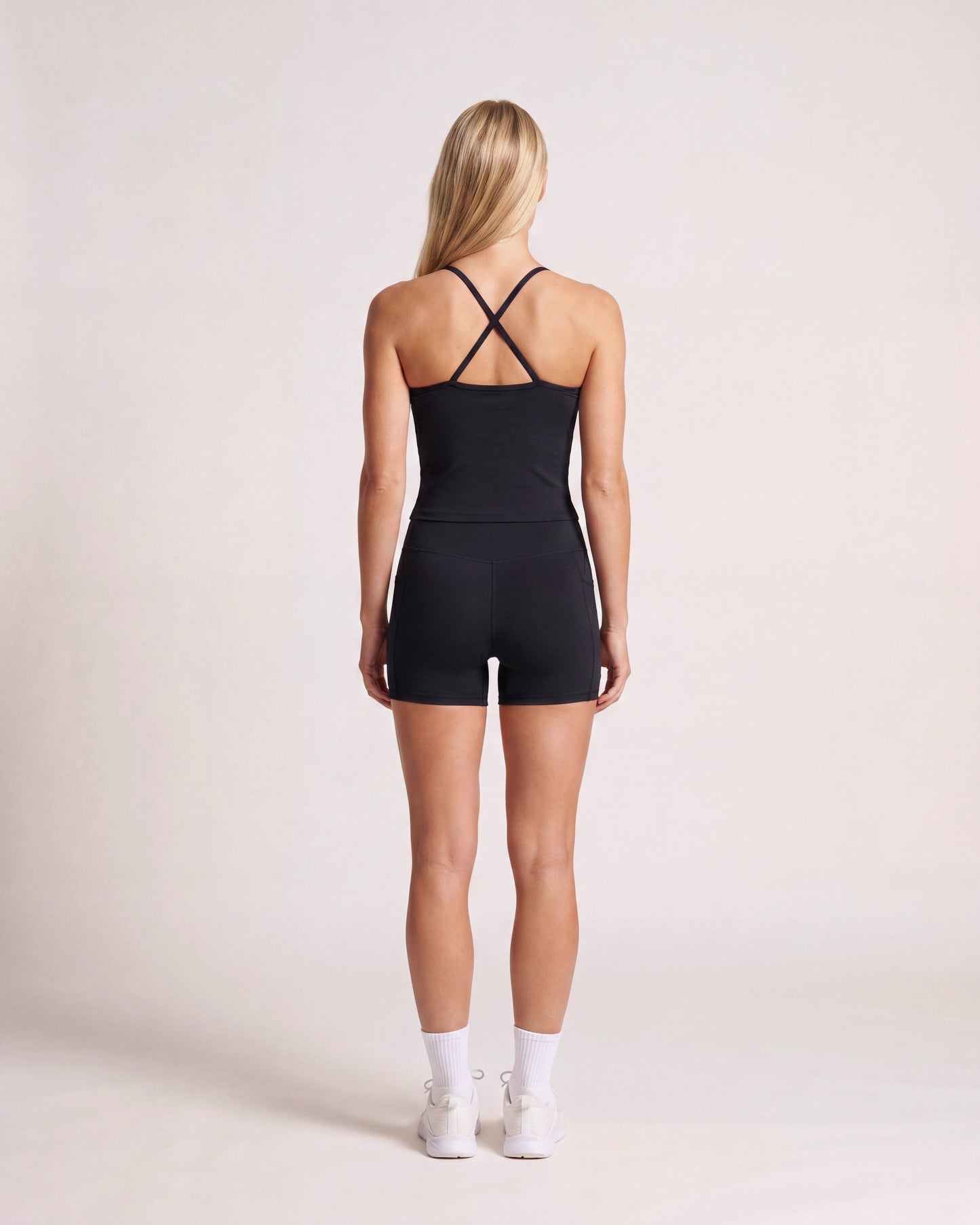 VARCEA Black Pocket Shorts