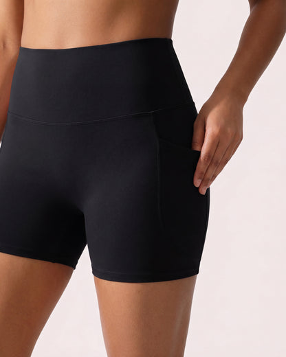 VARCEA Black Pocket Shorts