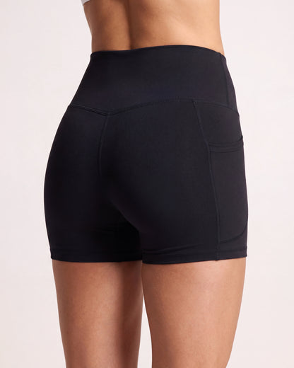 VARCEA Black Pocket Shorts