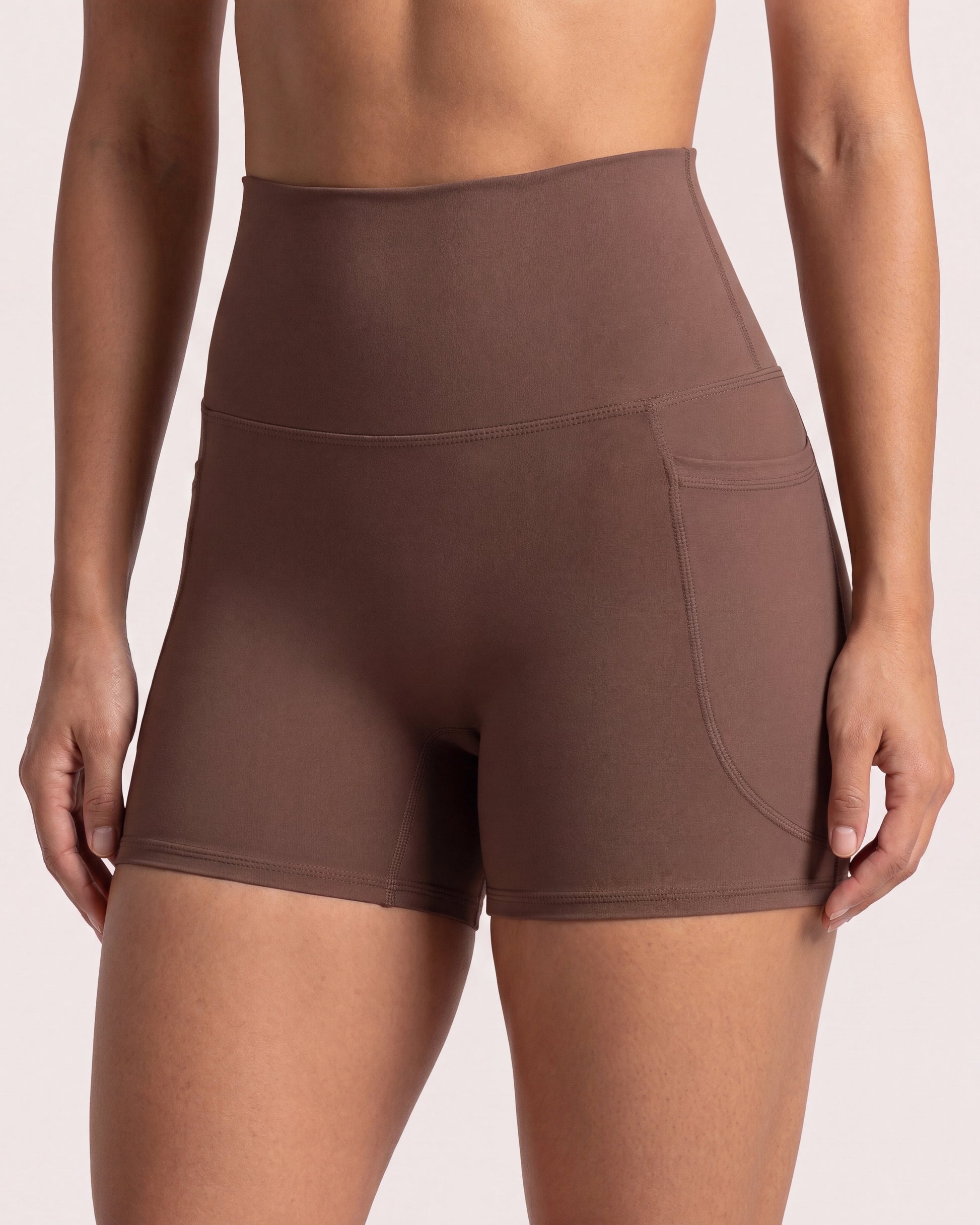 VARCEA Brown Pocket Shorts