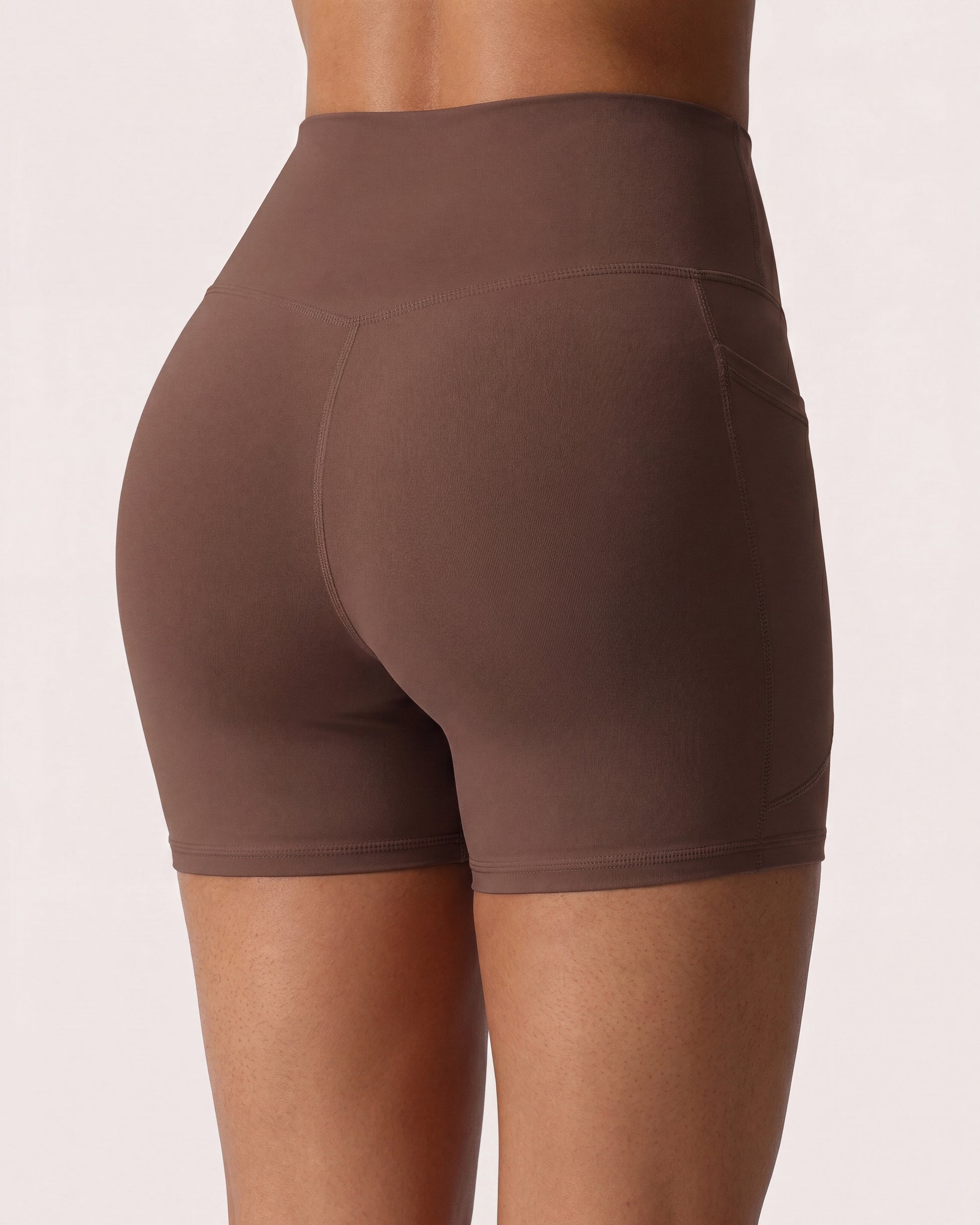 VARCEA Brown Pocket Shorts