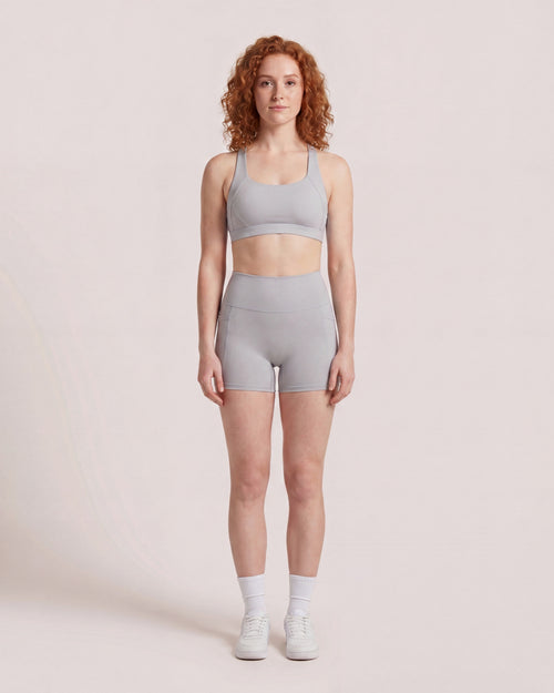 VARCEA Light Gray Pocket Shorts