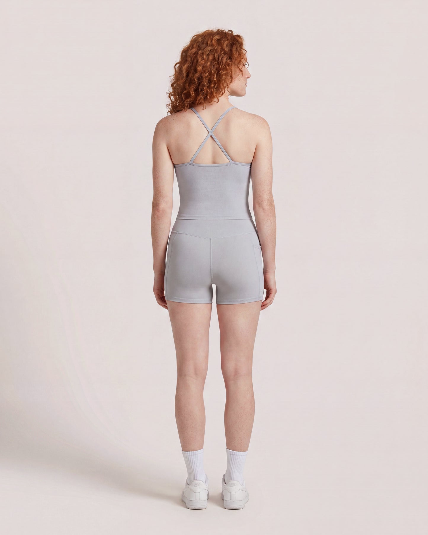 VARCEA Light Gray Pocket Shorts